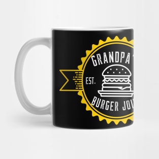 Grandpa's Burger Joint Gold Design Mug